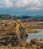 Paysage rochers mer bretagne